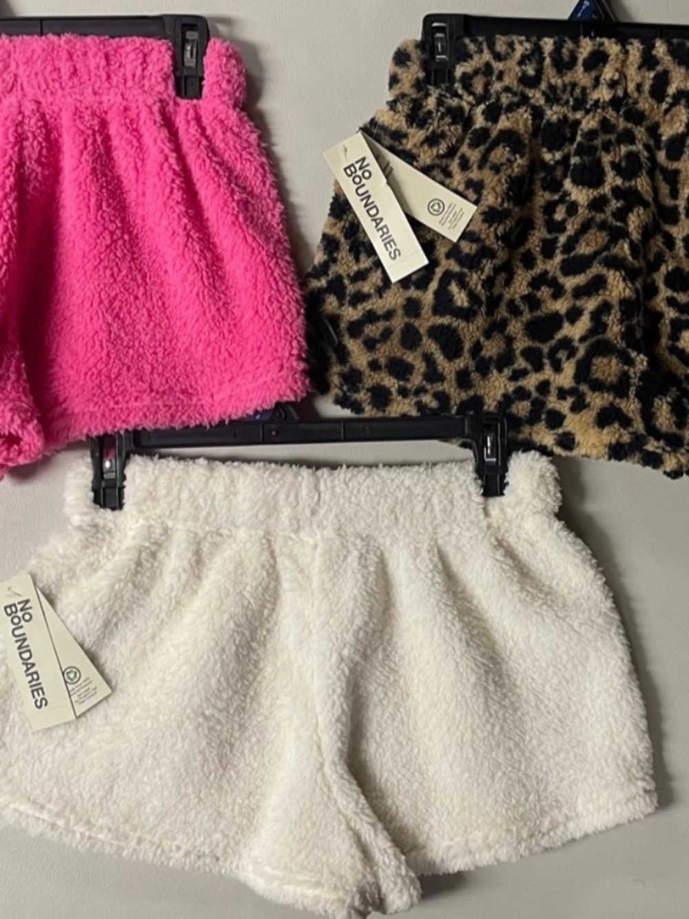 New 3pc Woman’s Plush Shorts size XS 0-2